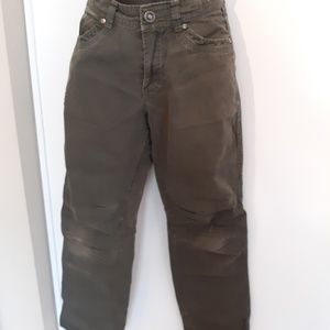 Kuhl Youth Boys Olive Outdoor Pants Large 14-16